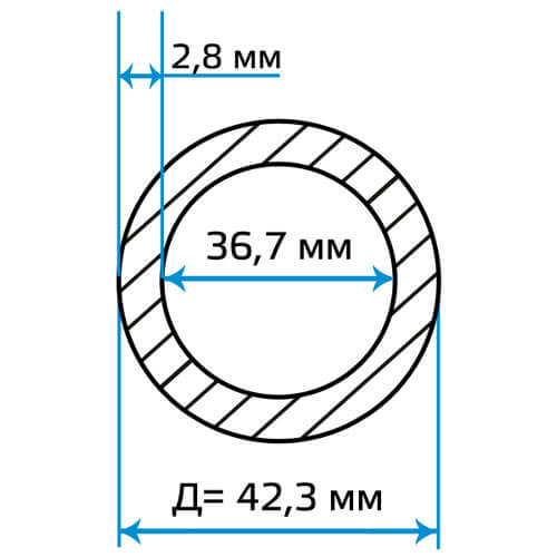 Труба ВГП 32(42,3)х2,8